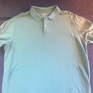 LL Bean Forrest Green Polo